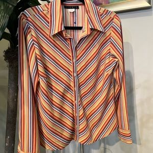 Ninety brand long sleeve striped shirt
